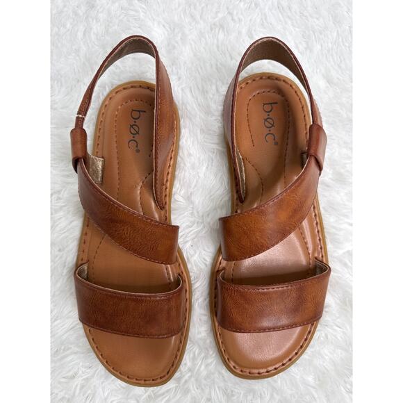 b.o.c. Kacee sandals in a brown or dark tan color summer vacation size 6 - Picture 2 of 15